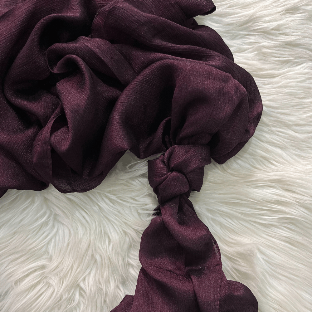 ET-DEEP PURPLE CRINKLE SILK-HIJAB