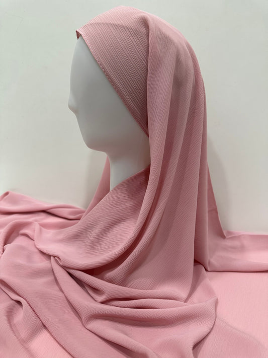 ET-BABY PINK CRINKLE CHIFFON-HIJAB
