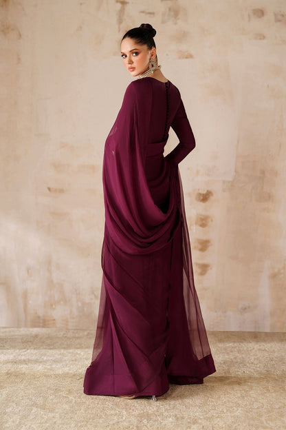 ET-EGGPLANT PURPLE-SAREE