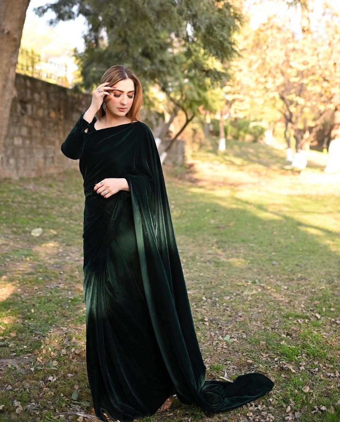 ET-SAGE GREEN-SAREE