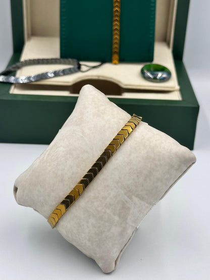 🖤 2 Bracelets of Hematite Arrows – Unisex Energy Stone