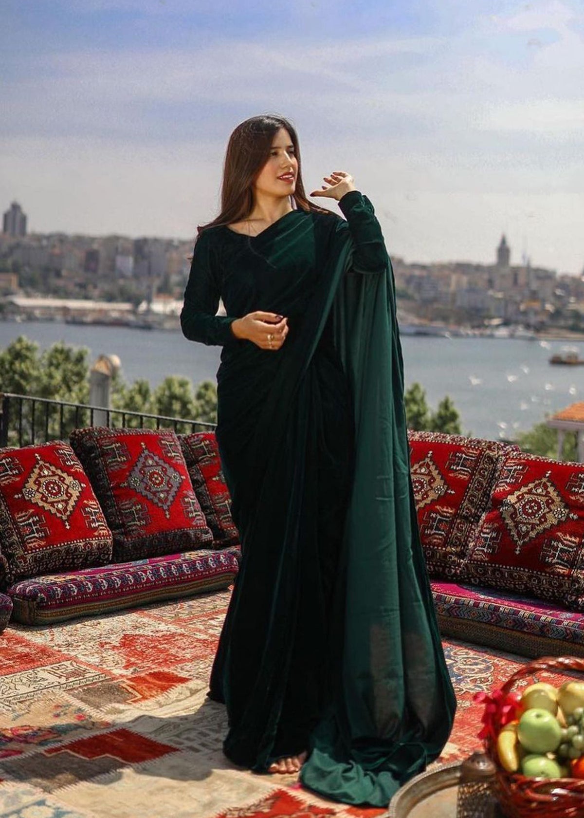 ET-SAGE GREEN-SAREE