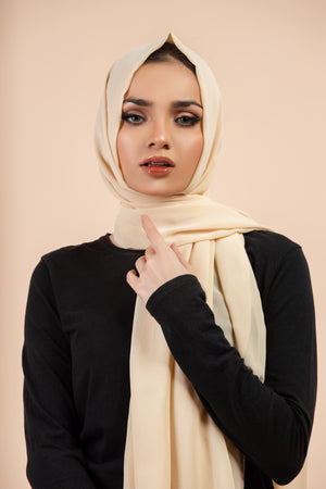 ET-BEIGE GEORGETTE-HIJAB