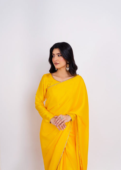 ET-DAFFODIL YELLOW-SAREE