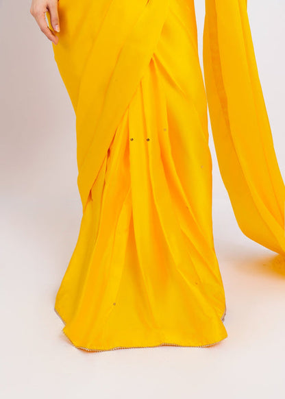 ET-DAFFODIL YELLOW-SAREE
