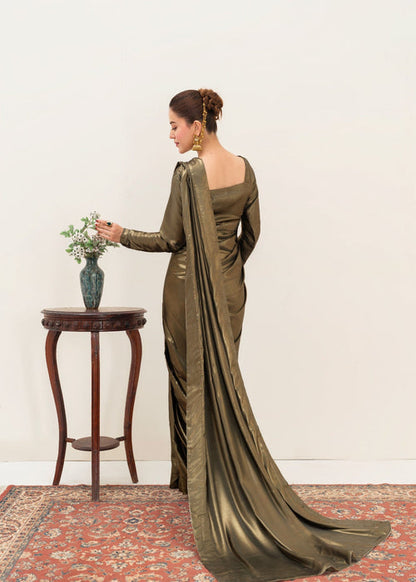 ET-OLIVE GREEN-SAREE